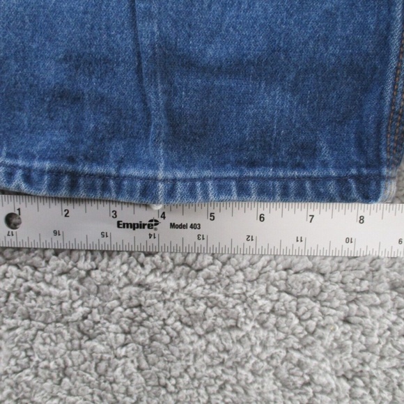 Vintage 1980's Wrangler Jeans Men's 38 Short Distressed Stone Wash Blue 84414KB - Picture 13 of 14